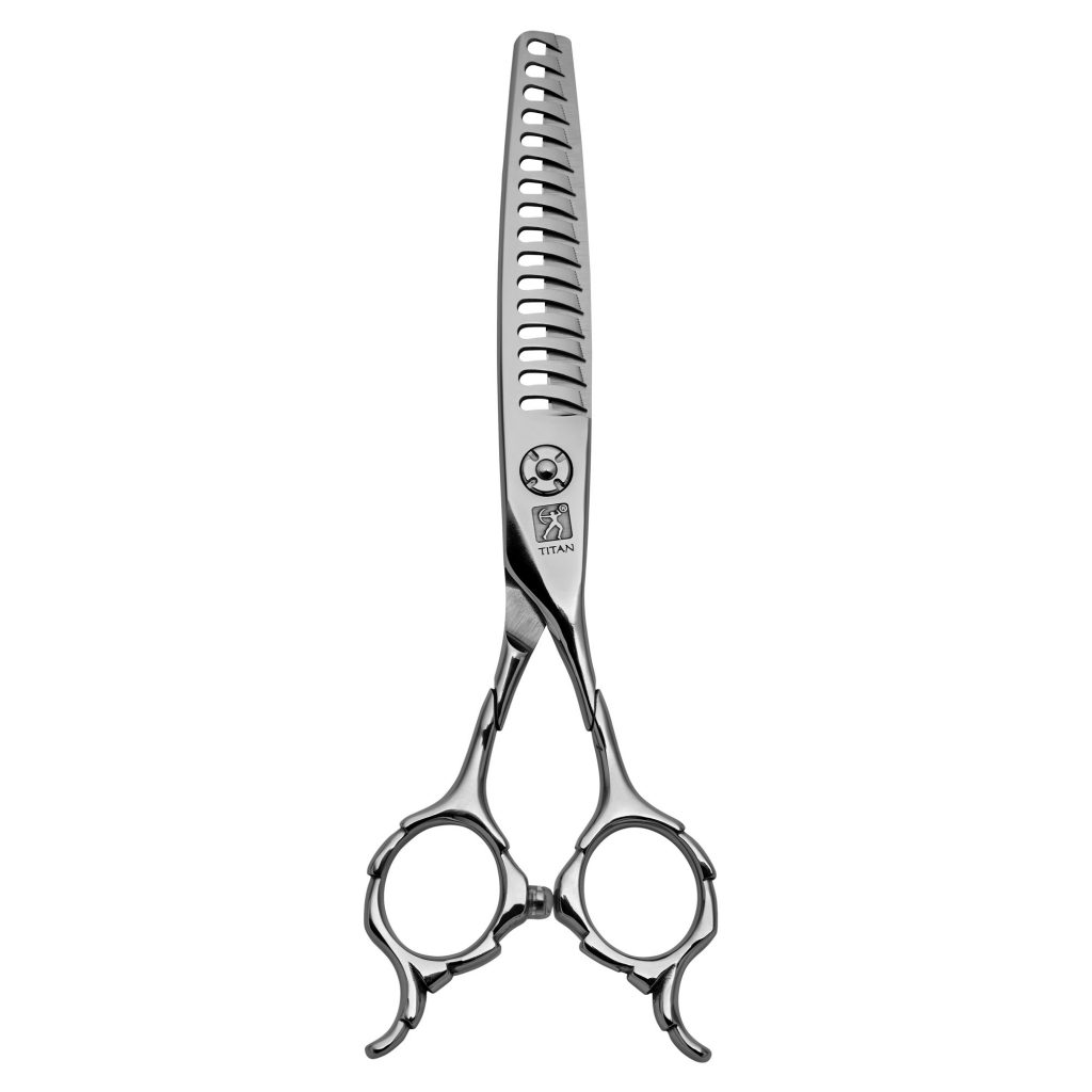 Twin Handle Hair Texturising Scissors Titan 1918 Professional Hair Scissors